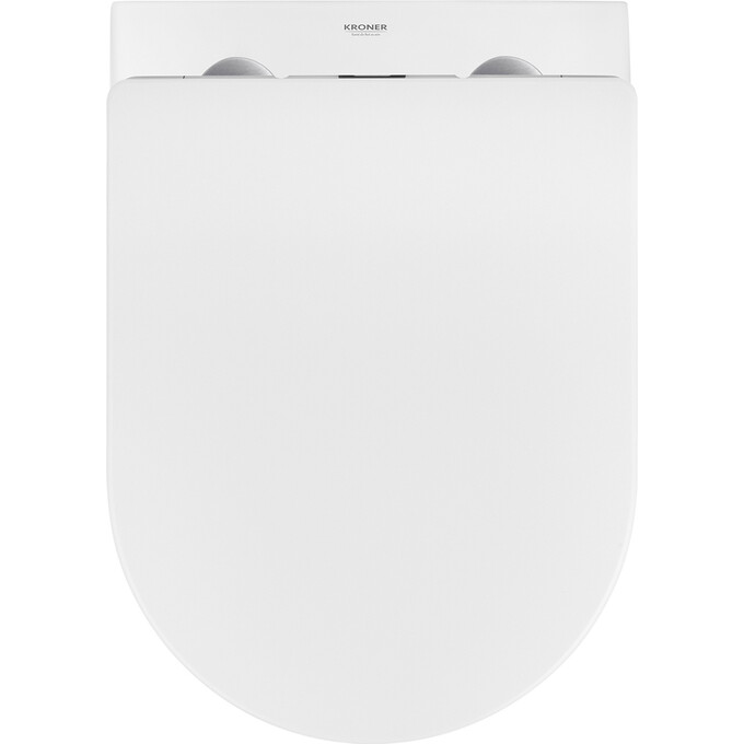 Безобідковий підвісний унітаз Kroner Harz WHI523632 (KH523632WHIR, з сидінням), фото , изображение 8