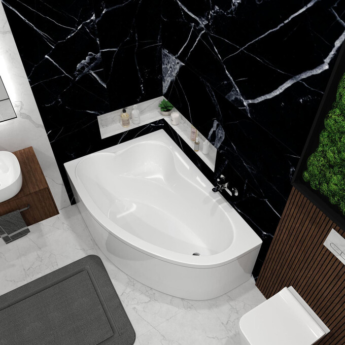 Акриловая ванна Koller Pool Nadine New NADINENEW150X100L (150x100 см, левосторонняя), Доступные размеры: 150 x 100 L, фото 5