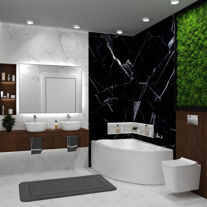 Акриловая ванна Koller Pool Nadine New NADINENEW150X100L (150x100 см, левосторонняя), Доступные размеры: 150 x 100 L, фото 4