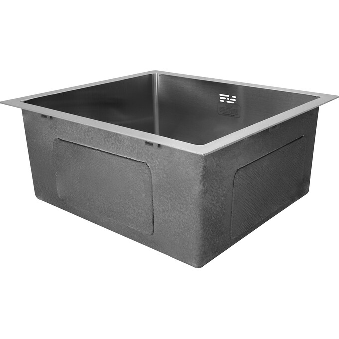 Кухонная мойка Kroner KRP Gebürstet 4843HM (Geburstet-4843HM, 48x43 см, 3.0/1.0 мм, с коландером и сифоном), Доступные размеры: 48 x 43, Тип поверхности: brash (брашированная, матовая), фото 3