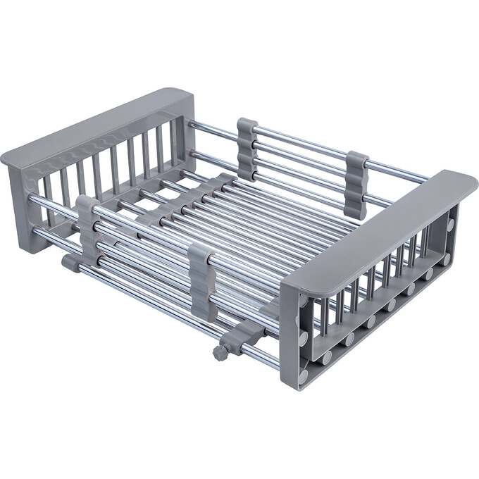 Кухонная мойка Kroner KRP Gebürstet 5843HM (Geburstet-5843HM, 58x43 см, 3.0/1.0 мм, с коландером и сифоном), Доступные размеры: 58 x 43, фото 7