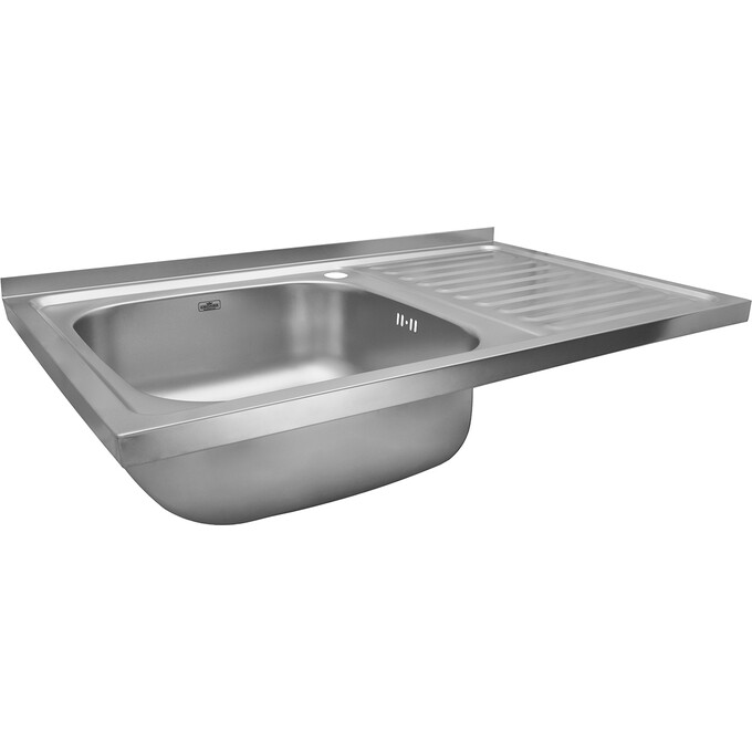 Мийка для кухні Kroner KRP Satin 5080R (Satin-5080R08180, 80x50 см, 0.8 мм, з сифоном), Доступні розміри: 80 x 50 L, Тип поверхні: сатин (матовая), фото , изображение 3