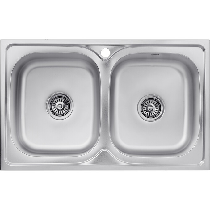 Мийка для кухні Kroner KRP Satin 5080Z (Satin-5080Z08180N, 80x50 см, 0.8 мм, з сифоном), фото 