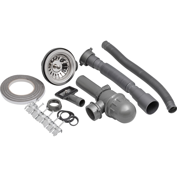 Мийка для кухні Kroner KRP Satin 5080Z (Satin-5080Z08180N, 80x50 см, 0.8 мм, з сифоном), фото , изображение 8