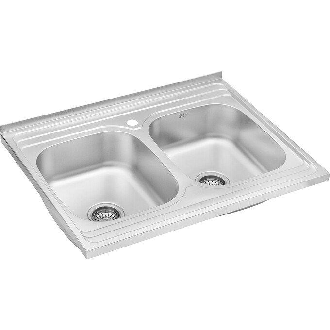 Мийка для кухні Kroner KRP Satin 6080Z (Satin-6080Z08180, 80x60 см, 0.8 мм, з сифоном), фото , изображение 2