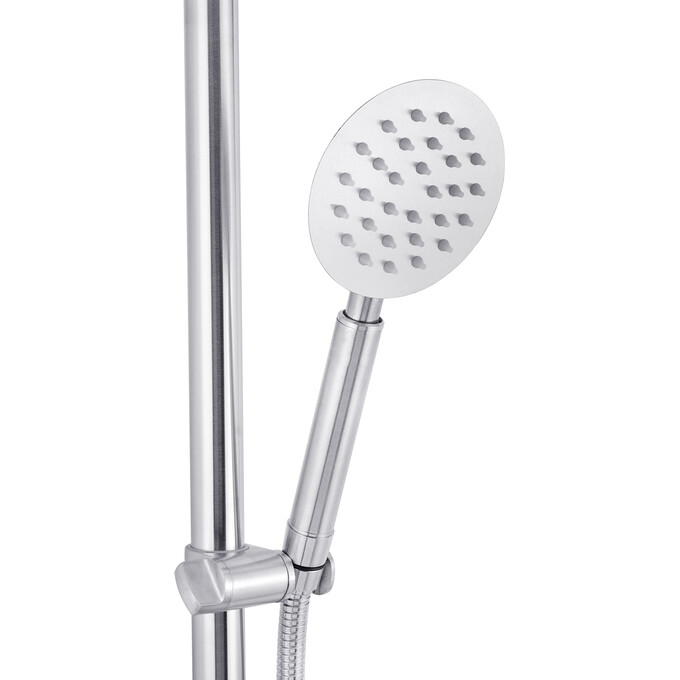 Душевая система Kroner KRP Edelstahl Klassisch ESG063 (Klassisch-ESG063, нержавейка, с изливом), Цвет производителя: нержавейка, фото 7