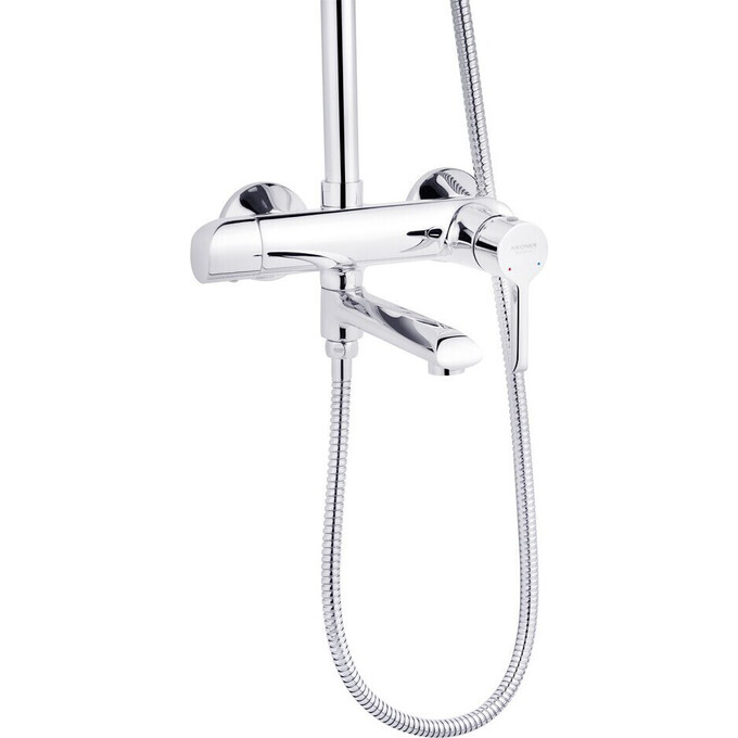 Душевая система Kroner KRP Essen C063 (Essen-C063, с изливом), Цвет производителя: хром, фото 3