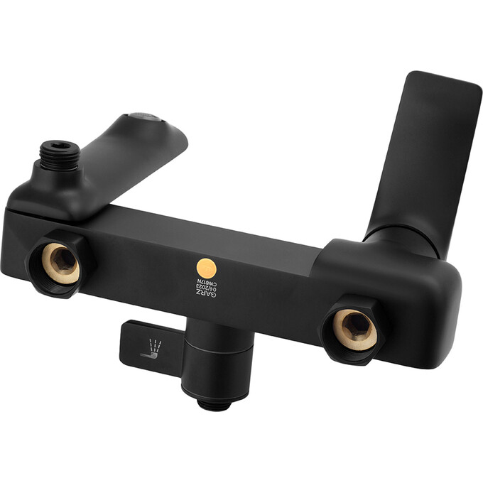 Душевая система Kroner KRP Graz SCH063 (Graz-SCH063, черная матовая, с изливом), Цвет производителя: черный матовый, фото 6