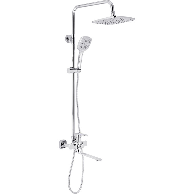 Душевая система Kroner KRP Armada C067 (Armada-C067, с изливом), Цвет производителя: хром, фото 