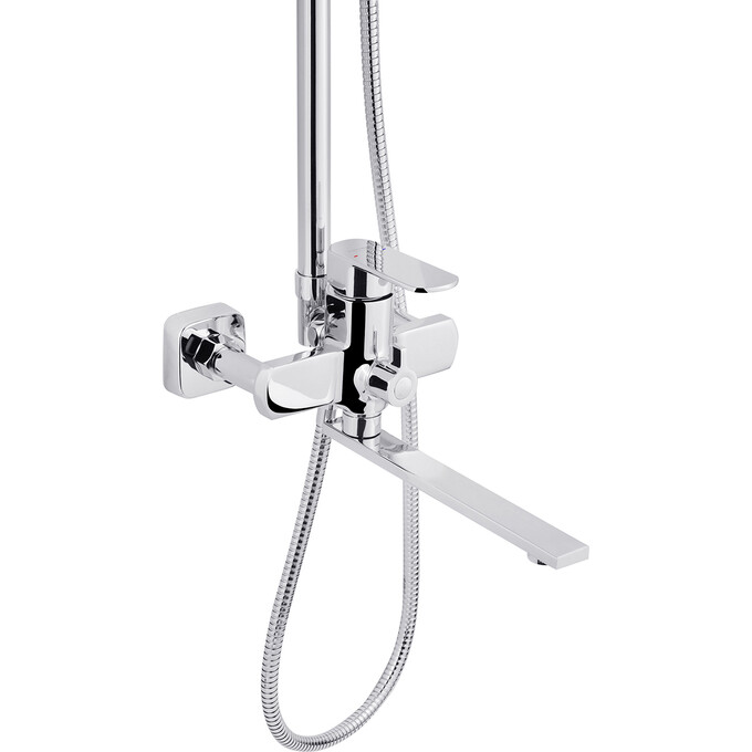 Душевая система Kroner KRP Armada C067 (Armada-C067, с изливом), Цвет производителя: хром, фото 2