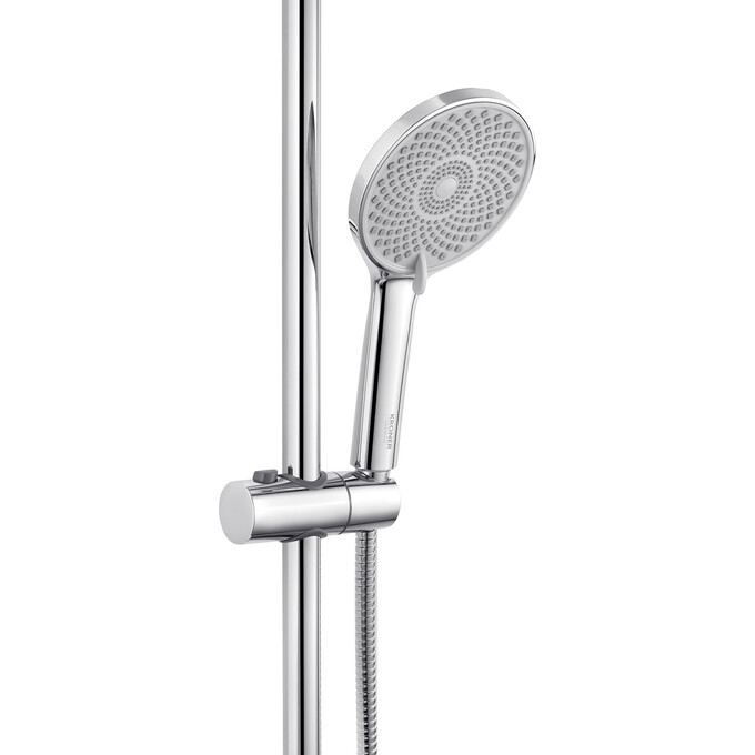 Душевая система Kroner KRP Armada W065 (Armada-W065, с полкой и каскадный изливом), Цвет производителя: хром, белый, фото 7