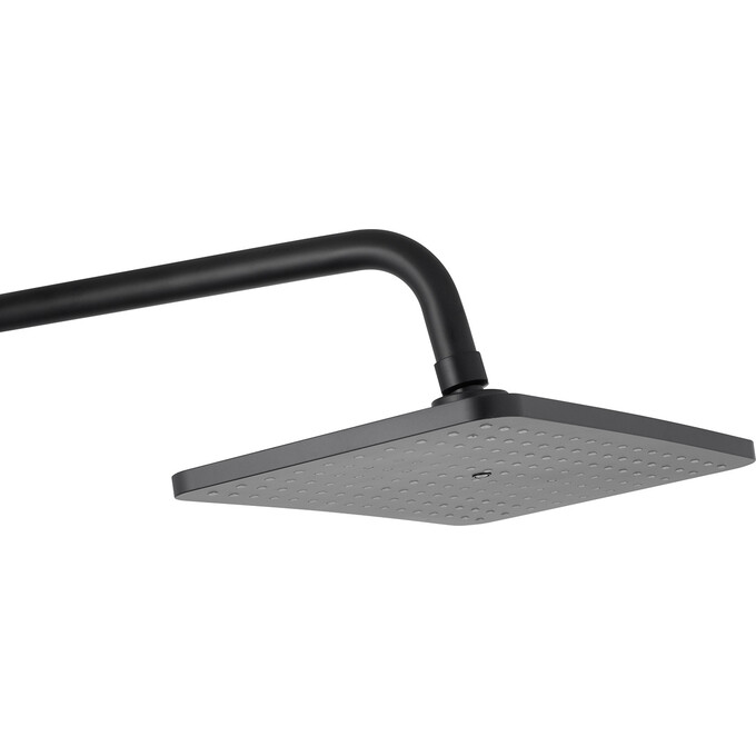 Душевая система Kroner KRP Armada SCH066 (Armada-SCH066, черная матовая, с полкой, каскадным изливом и гигиеническим душем), Цвет производителя: черный матовый, фото 10