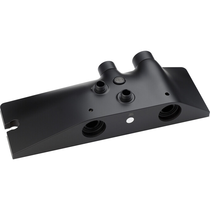 Душевая система Kroner KRP Armada SCH066 (Armada-SCH066, черная матовая, с полкой, каскадным изливом и гигиеническим душем), Цвет производителя: черный матовый, фото 4