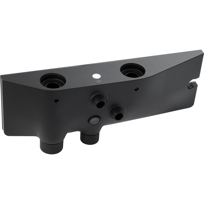 Душевая система Kroner KRP Armada SCH066 (Armada-SCH066, черная матовая, с полкой, каскадным изливом и гигиеническим душем), Цвет производителя: черный матовый, фото 5