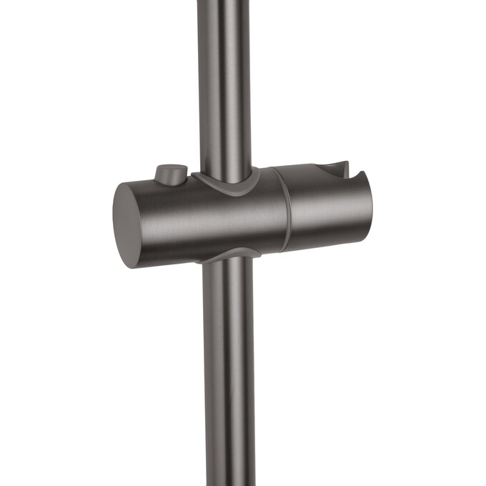 Душевая система Kroner KRP Armada GRP066 (Armada-GRP066, графит, с полкой, каскадным изливом и гигиеническим душем), Цвет производителя: графит, фото 13