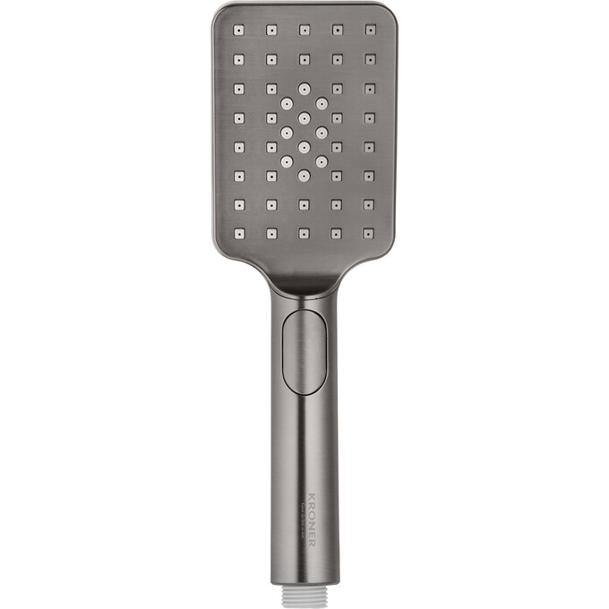 Душевая система Kroner KRP Armada GRP066 (Armada-GRP066, графит, с полкой, каскадным изливом и гигиеническим душем), Цвет производителя: графит, фото 7