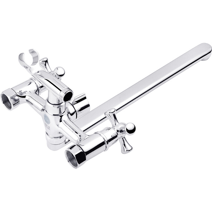 Змішувач для ванни Kroner KRP Rhein C070 (з лійкою та шлангом), фото , изображение 2