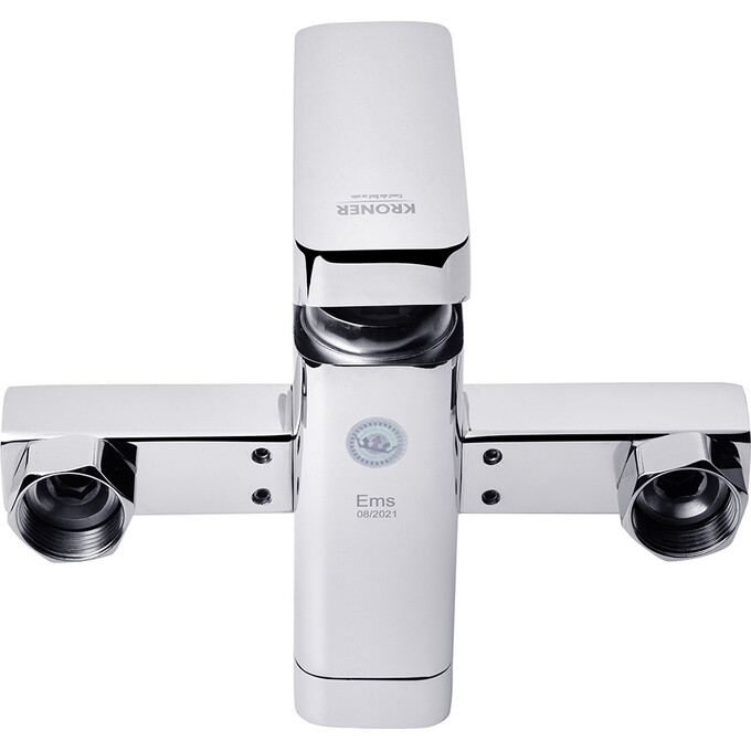 Змішувач для ванни Kroner KRP Ems C060 (з лійкою та шлангом), фото , изображение 4