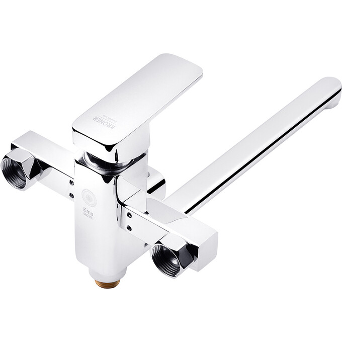 Змішувач для ванни Kroner KRP Ems C070 (з лійкою та шлангом), фото , изображение 3