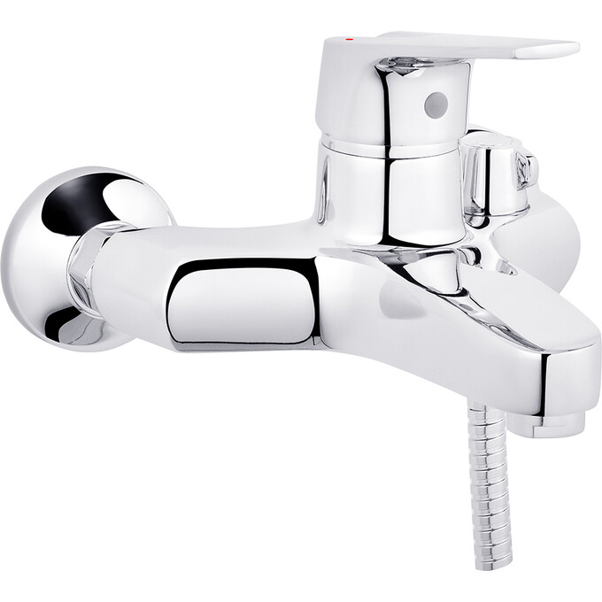 Змішувач для ванни Kroner KRP Odra C060 (з лійкою та шлангом), фото 