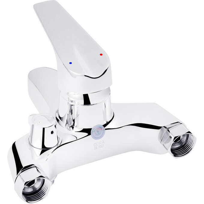 Змішувач для ванни Kroner KRP Odra C060 (з лійкою та шлангом), фото , изображение 2