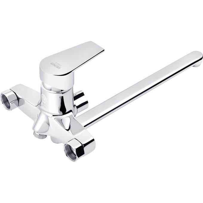 Змішувач для ванни Kroner KRP Oker C070 (з лійкою та шлангом), фото , изображение 3