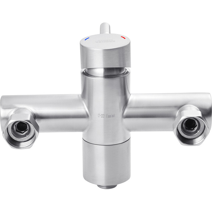 Смеситель для ванны Kroner KRP Edelstahl Klassisch ESG060 (нержавейка, с лейкой и шлангом), фото 5