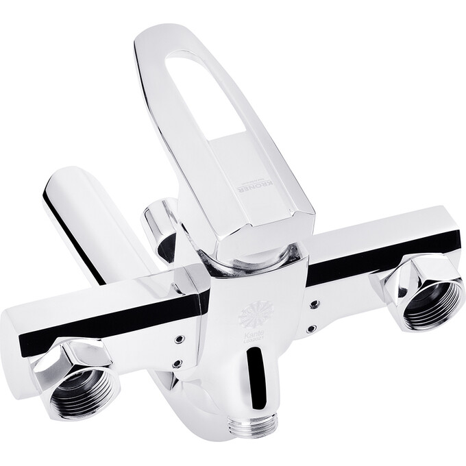 Змішувач для ванни Kroner KRP Kante C060 (з лійкою та шлангом), фото , изображение 2