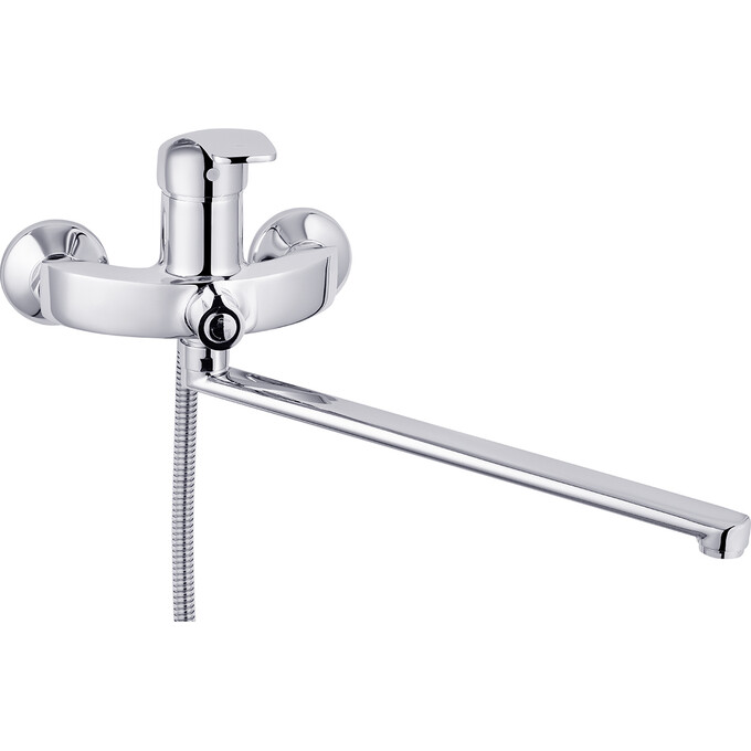 Змішувач для ванни Kroner KRP Konstante C070 (з лійкою та шлангом), фото 