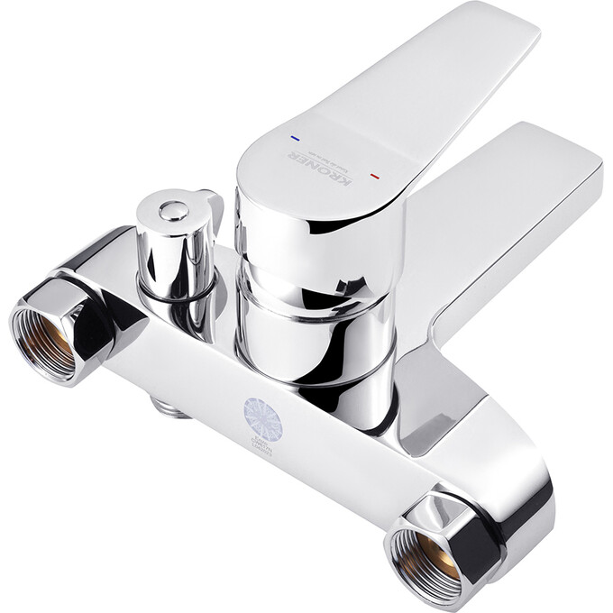 Змішувач для ванни Kroner KRP Enzo C060 (з лійкою та шлангом), фото , изображение 3