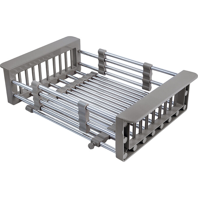 Кухонная мойка Kroner KRP Gebürstet 6350LHM (Geburstet-6350LHM, 63x50 см, 3.0/1.0 мм, с коландером и сифоном), Доступные размеры: 63 x 50 L, фото 7