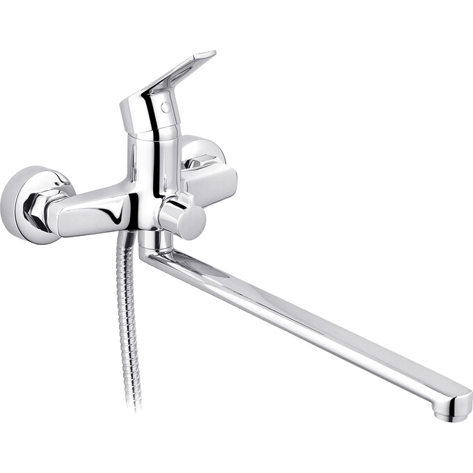 Змішувач для ванни Kroner KRP Hagen C070 (з лійкою та шлангом), фото , изображение 2