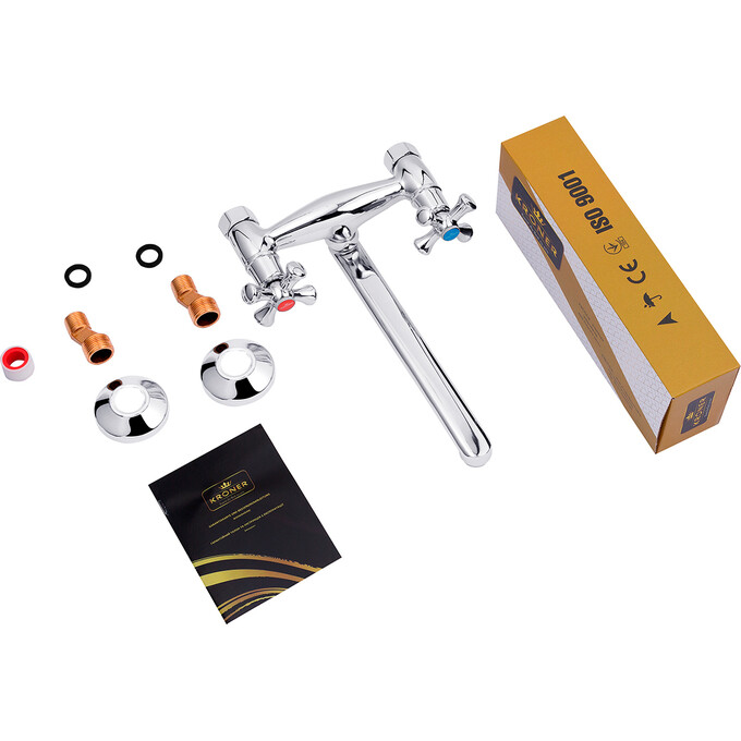 Смеситель для кухни Kroner KRM Rhein C040 (настенный), фото 5