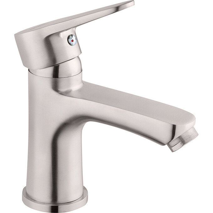 Смеситель для умывальника Kroner KRM Elbe N010 (никель), Цвет производителя: никель, фото 3