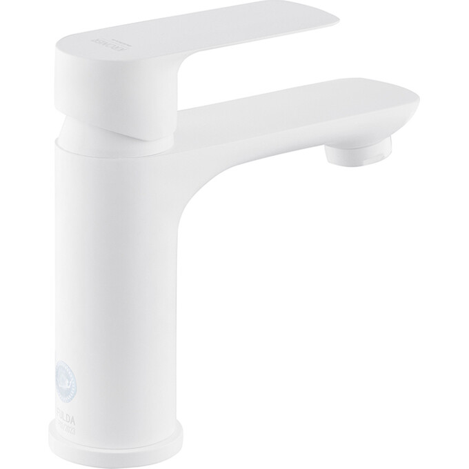 Смеситель для умывальника Kroner KRM Fulda W010 (белый матовый), фото 2