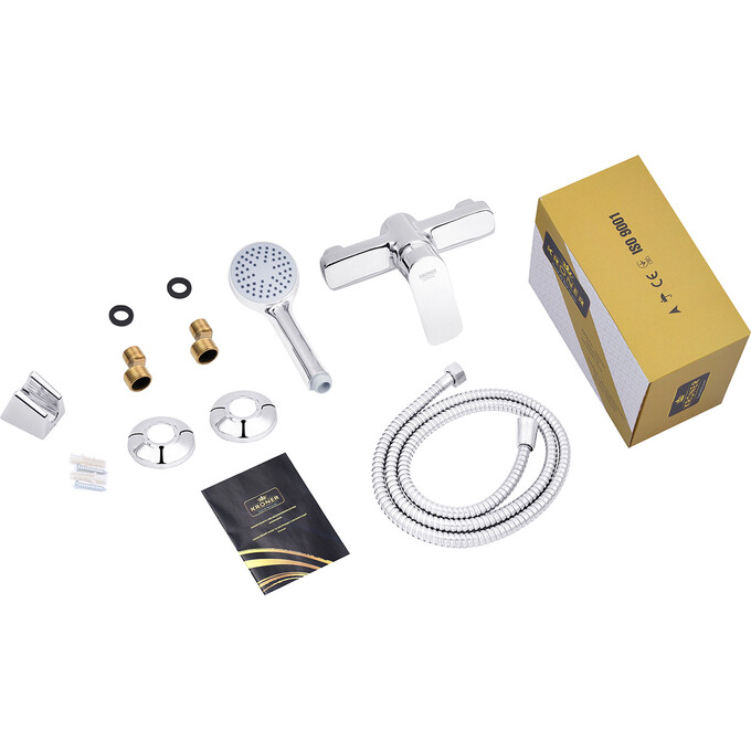 Смеситель для душа Kroner KRM Main C050 (с лейкой и шлангом), фото 7