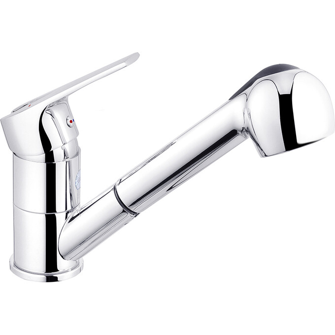 Смеситель для кухни Kroner KRM Odra C030-T (c выдвижной лейкой), фото 3