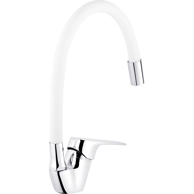 Смеситель для кухни Kroner KRM Odra C032WHI (хром/белый), Цвет производителя: хром, белый, фото 2