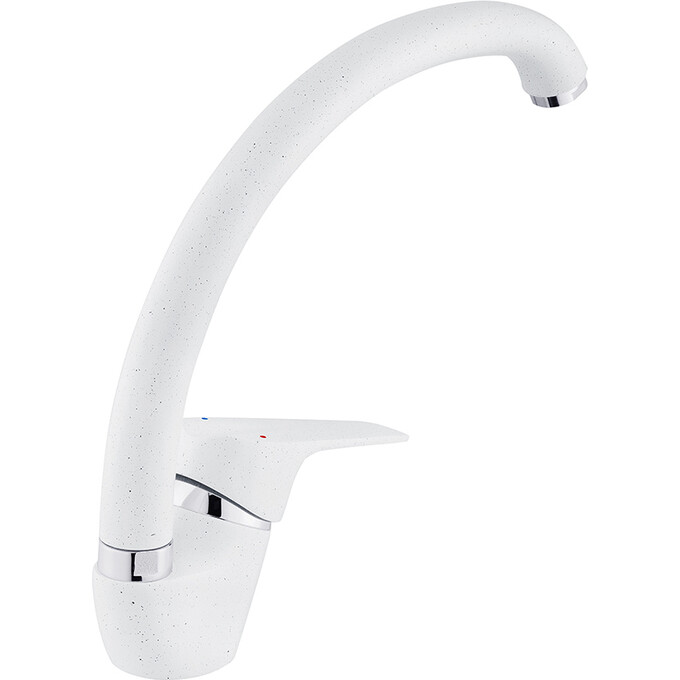 Смеситель для кухни Kroner KRM Odra W035 (белый матовый), Цвет производителя: белый матовый, фото 2