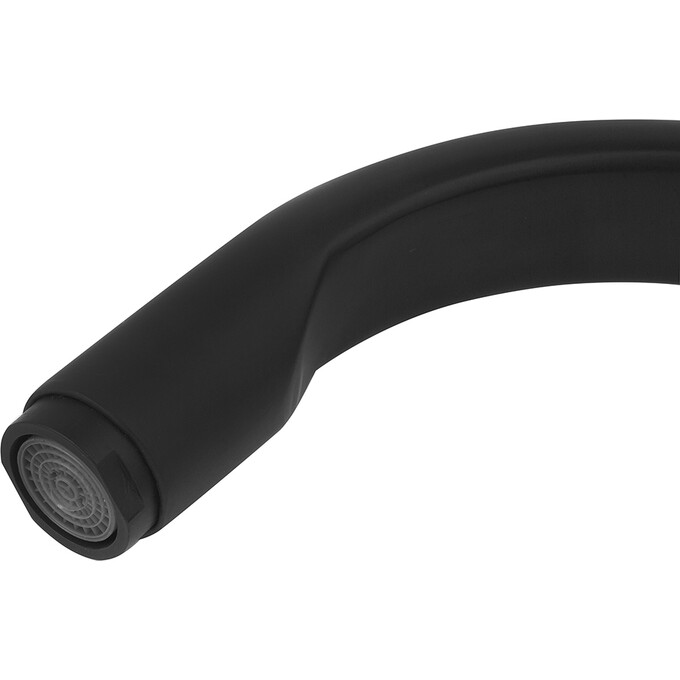 Смеситель для кухни Kroner KRM Zenda SCH030 (черный матовый), фото 4