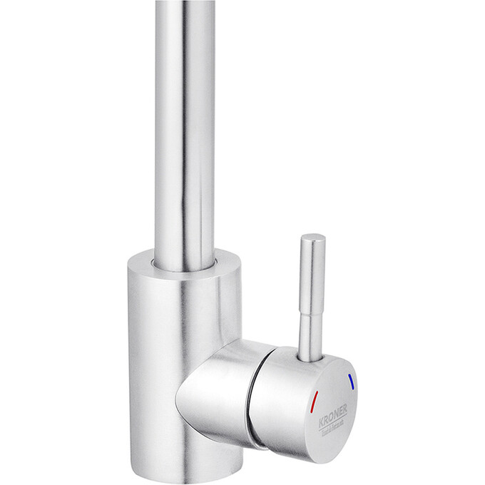 Смеситель для кухни Kroner KRP Edelstahl Klassisch ESG034 (нержавейка), фото 5