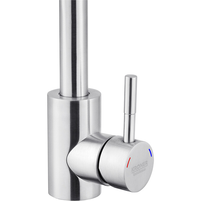 Смеситель для умывальника Kroner KRP Edelstahl Klassisch ESG011 (нержавейка), фото 4