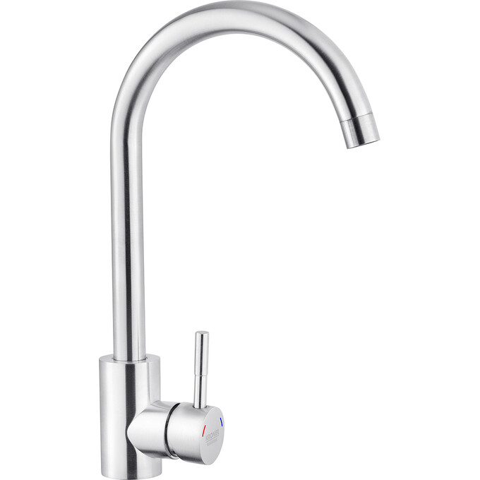 Смеситель для кухни Kroner KRP Edelstahl Klassisch ESG035 (нержавейка), Цвет производителя: нержавейка, фото 