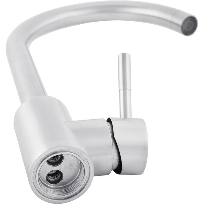 Смеситель для кухни Kroner KRP Edelstahl Klassisch ESG035 (нержавейка), Цвет производителя: нержавейка, фото 7