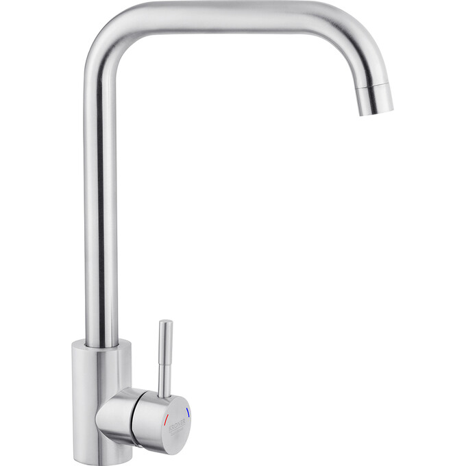 Смеситель для кухни Kroner KRP Edelstahl Klassisch ESG037 (нержавейка), фото 