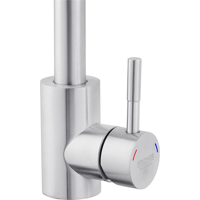 Смеситель для кухни Kroner KRP Edelstahl Klassisch ESG037 (нержавейка), фото 4