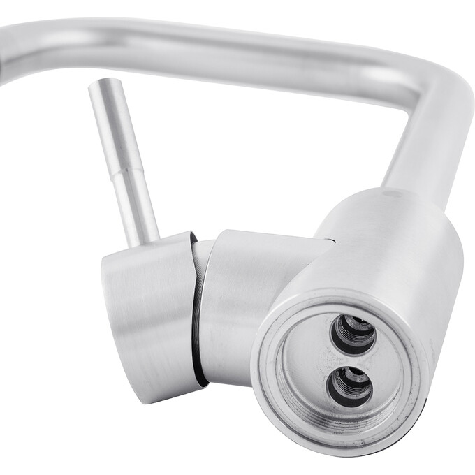 Смеситель для кухни Kroner KRP Edelstahl Klassisch ESG037 (нержавейка), фото 6