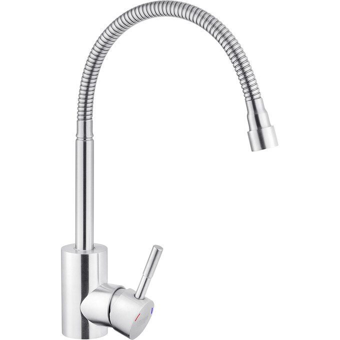 Смеситель для кухни Kroner KRP Edelstahl Klassisch ESG035-1 (нержавейка, c гибким изливом), фото 3