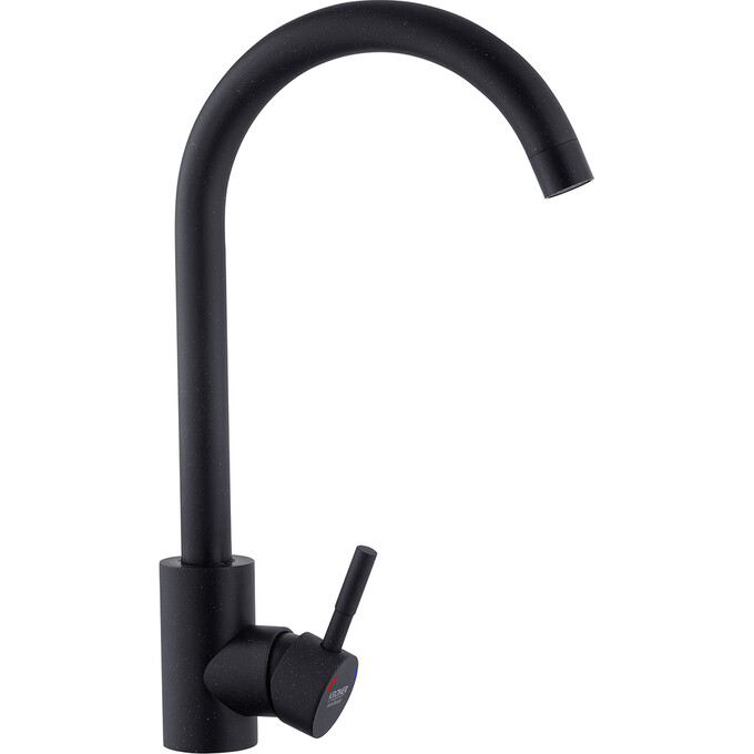 Смеситель для кухни Kroner KRP Edelstahl Klassisch SCH035 (черный матовый), Цвет производителя: черный матовый, фото 3