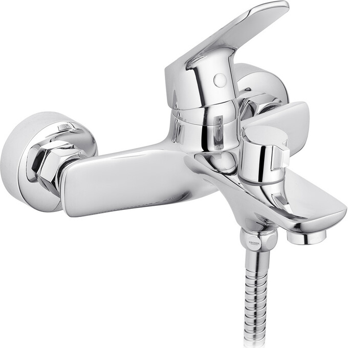 Змішувач для ванни Kroner KRP Dorn C060 (з лійкою та шлангом), фото , изображение 2